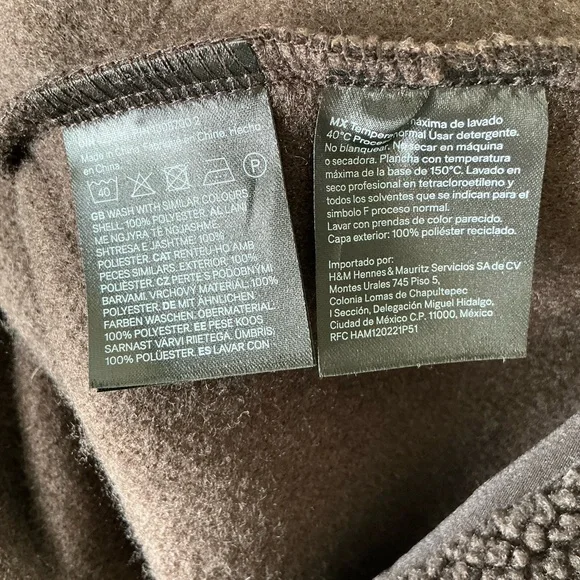 H & M Teddy Fleece Jacket Large - Picture 6 of 6